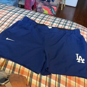 Nike Royal Blue Los Angeles Dodgers Athletic Shorts